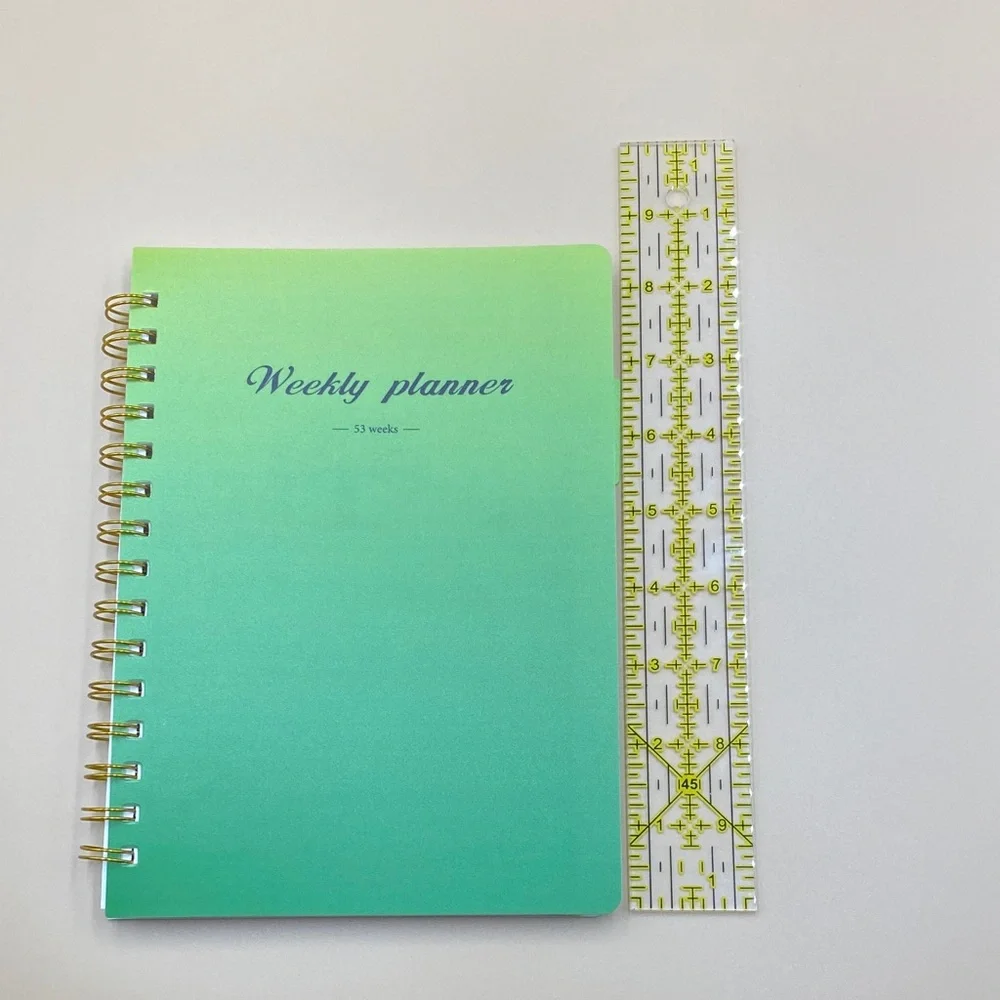 Green Gradient Weekly Planner undated